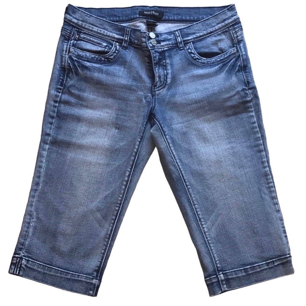 White House Black Market Noir cropped jeans sz 6